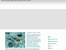 Tablet Screenshot of caribbeanshoretours.com